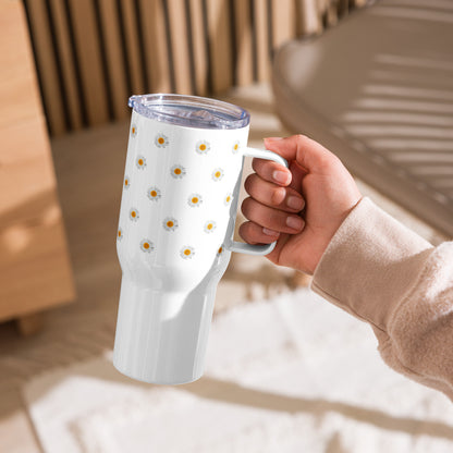 Daisy travel mug with handle