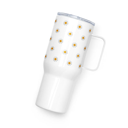 Daisy travel mug with handle