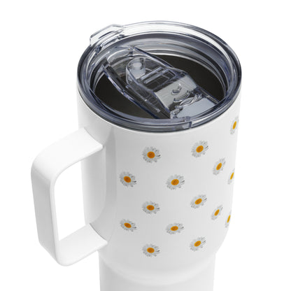 Daisy travel mug with handle